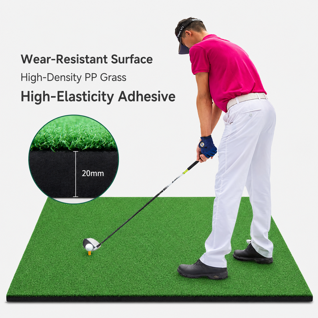 Premium Golf Swing Practice Mat | Portable Training Turf for Indoor & Outdoor Golf Practice