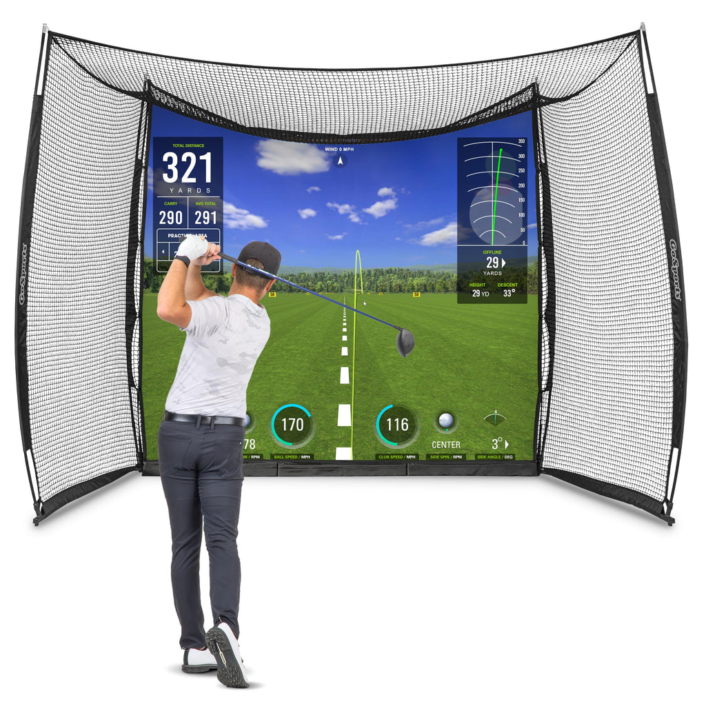 Premium Golf Practice Range Net W/ Impact Screen