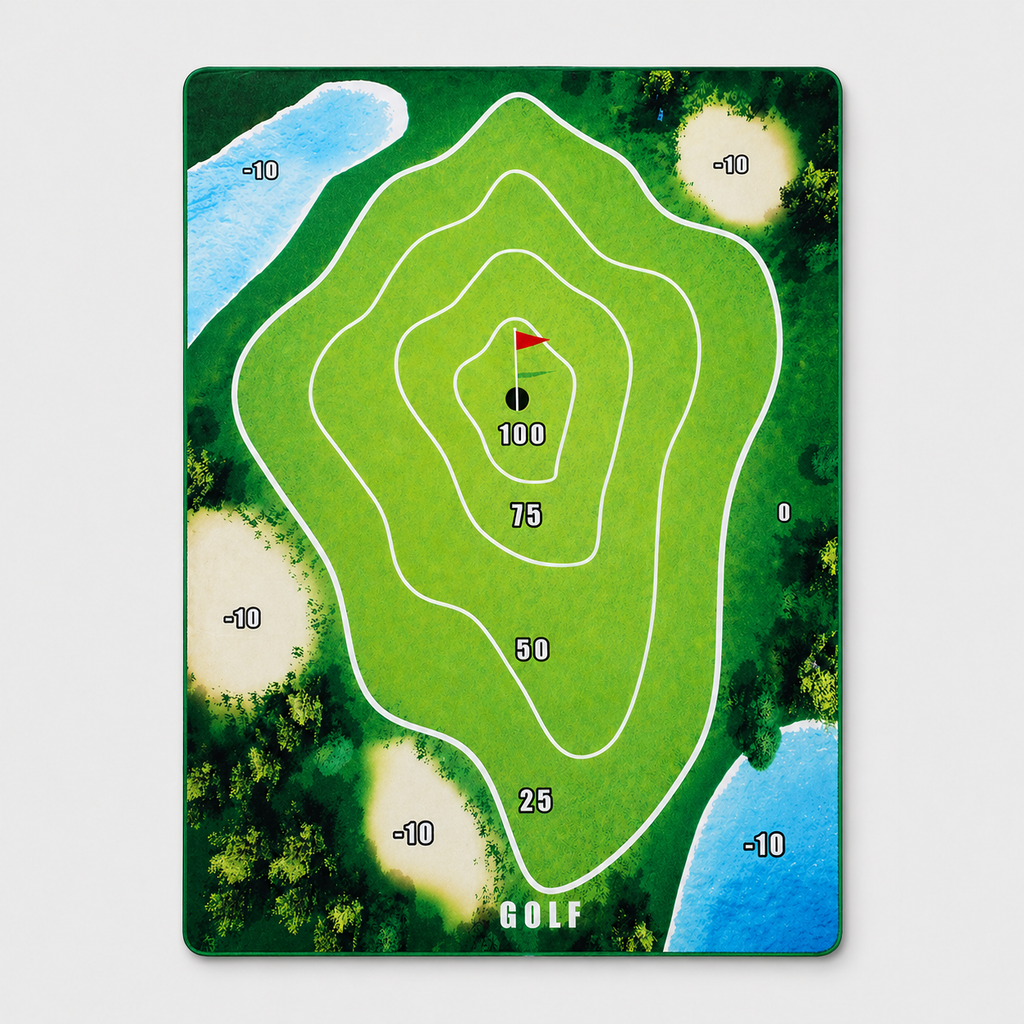 Golf Chipping Game Mat Set